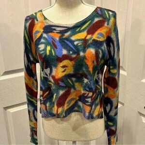 Zoologist by Charlotte Linton Anthropologie cropped 100% merino wool swe… ❤️